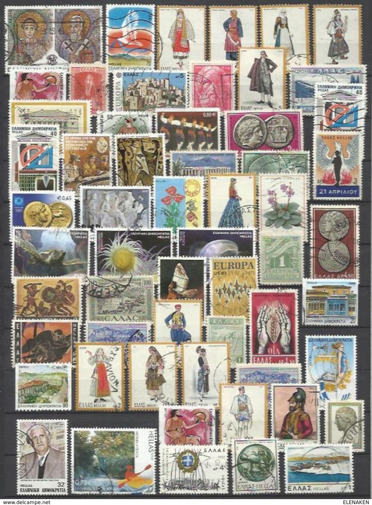 Q835-LOTE SELLOS GRECIA SIN TASAR,SIN REPETIDOS,ESCASOS. -GREECE STAMPS LOT WITHOUT PRICING WITHOUT REPEATED. -GRIECHEN - Collections