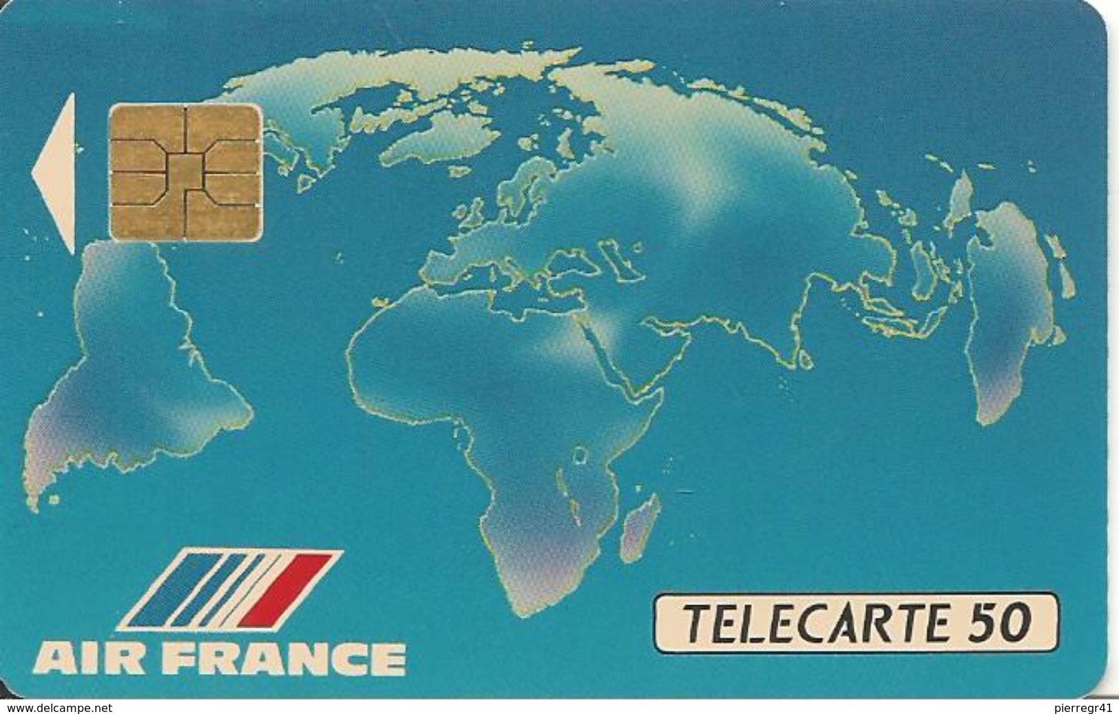 CARTE°-PUBLIC-F-138-01/911- GEM-AIR FRANCE 1-V° N° A 0C958-UTILISE-TBE - 1991