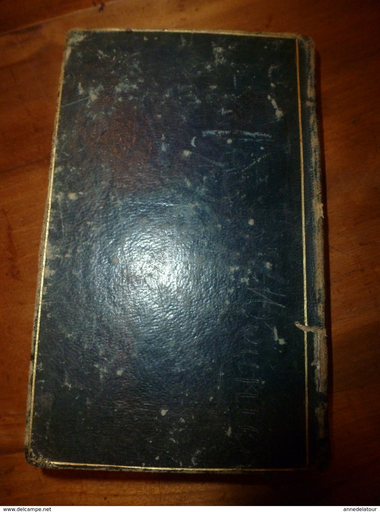 1843 La DECOUVERTE de l'AMERIQUE trad. de l'allemand DE CAMPE par P. C. GERARD (408 p. dont 3 gravures) couverture cuir