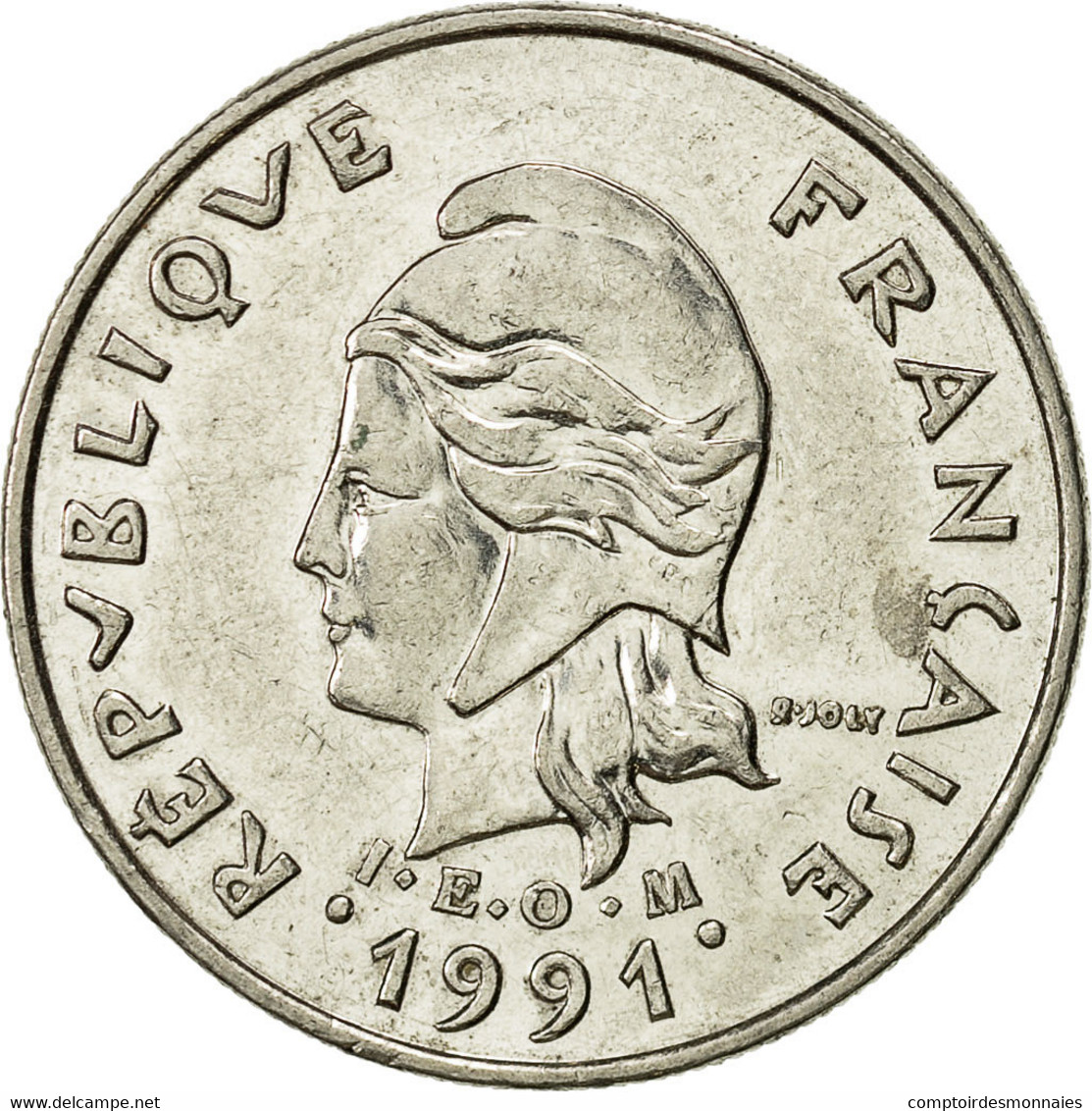 Monnaie, French Polynesia, 10 Francs, 1991, Paris, TTB+, Nickel, KM:8 - Französisch-Polynesien