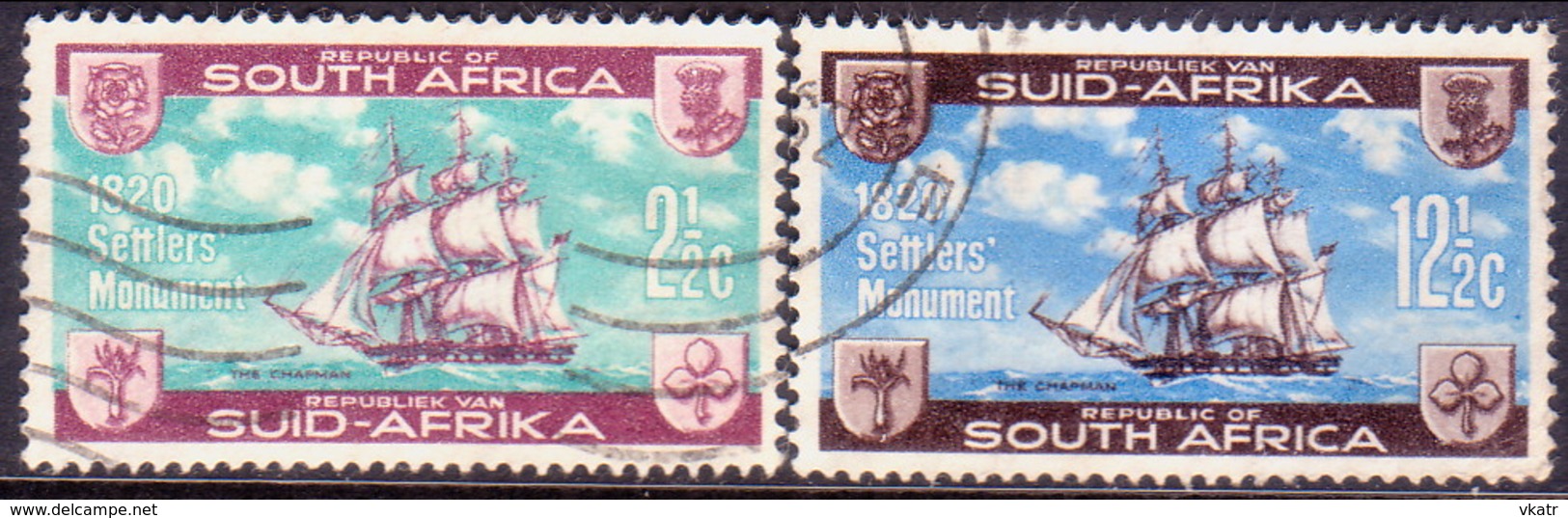 SOUTH AFRICA 1962 SG #222-23 Compl.set Used British Settlers - Used Stamps