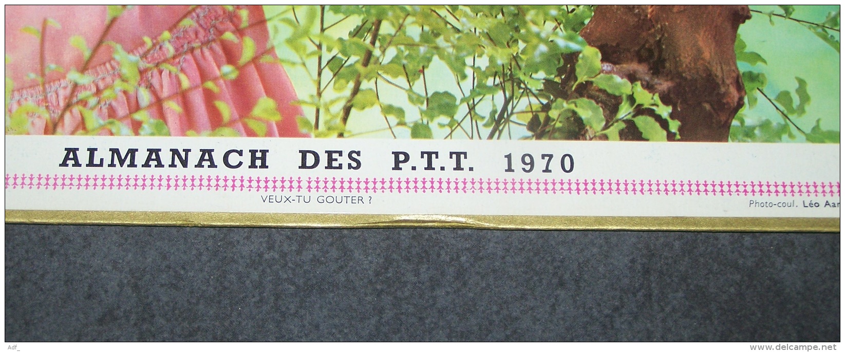 1970 ALMANACH CALENDRIER DES P.T.T, PTT, POSTE, ARDENNES 08 - Big : 1961-70