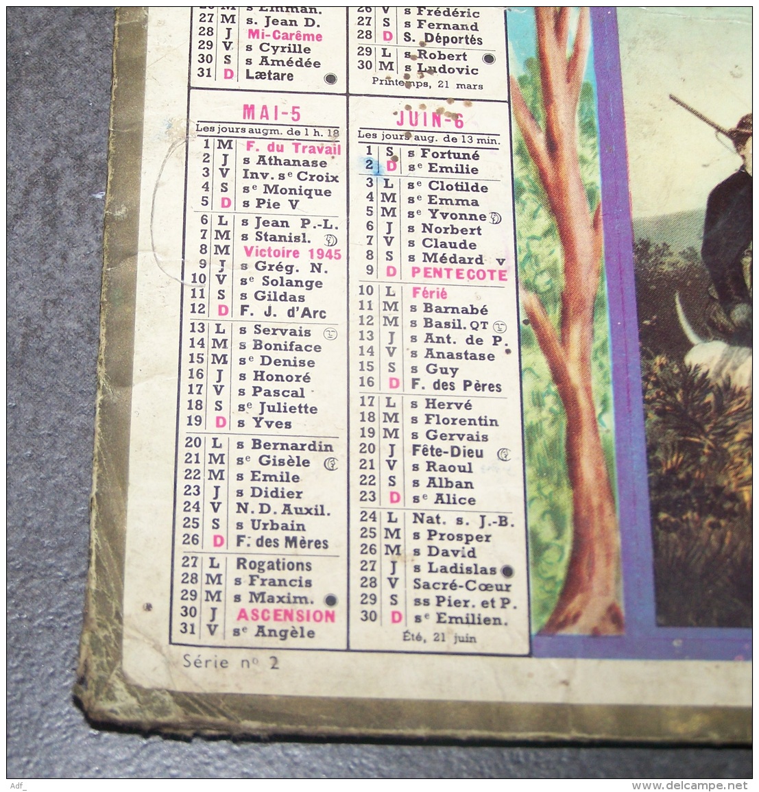 1957 ALMANACH CALENDRIER DES P.T.T, PTT, POSTES , TELEGRAPHE, TELEPHONE, CHASSE AU LIEVRE ( WALKER )ARDENNES 08