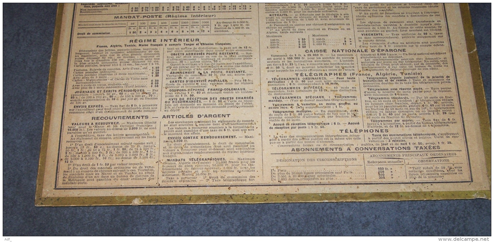 1943 ALMANACH CALENDRIER DES P.T.T, PTT, POSTES , TELEGRAPHES, TELEPHONES, PONT DE PIERRE DE BORDEAUX, ARDENNES 08
