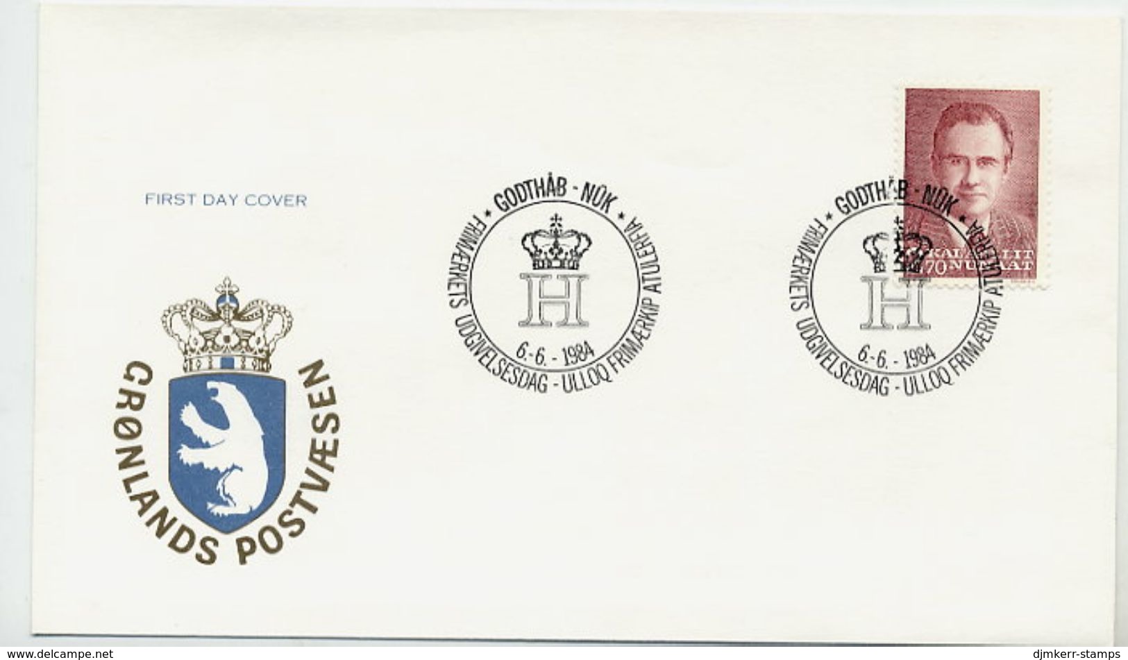 GREENLAND 1984 50th Birthday Of Prince Henrik On FDC.  Michel 151 - FDC