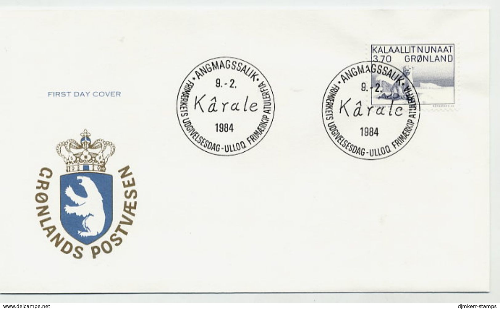 GREENLAND 1984 Art Karale Andreassen  On FDC.  Michel 147 - FDC