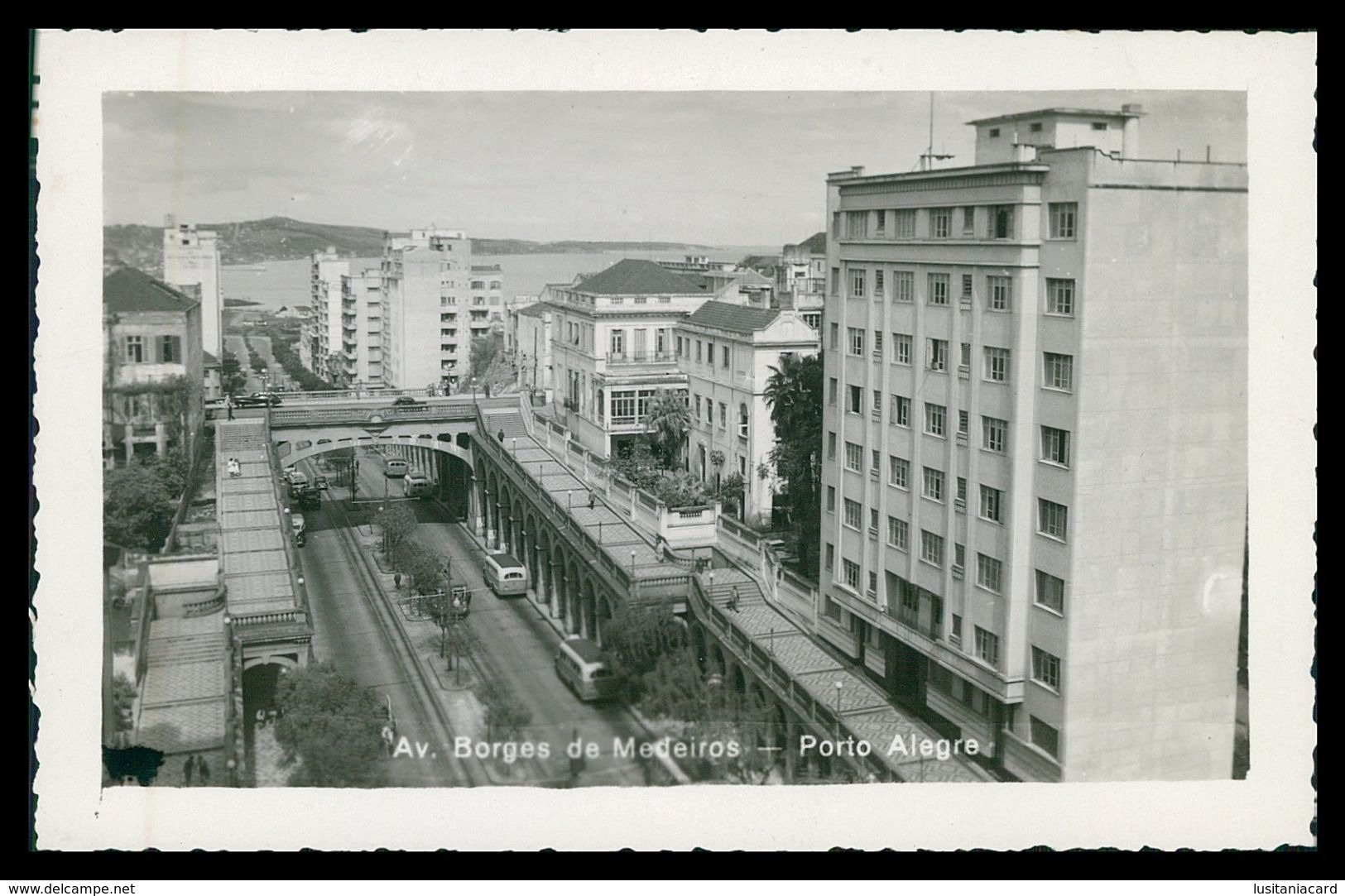 PORTO ALEGRE - Av. Borges De Medeiros ( Ed.Wessel) Carte Postale - Porto Alegre