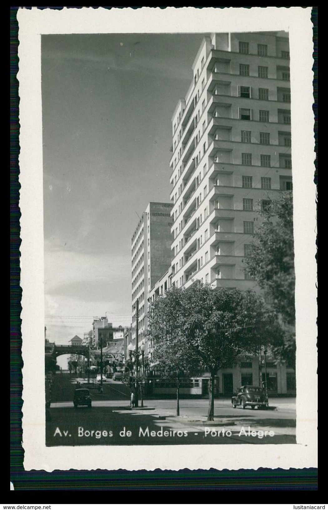 PORTO ALEGRE - Avenida Borges De Medeiros  ( Ed. Wessel)  Carte Postale - Porto Alegre