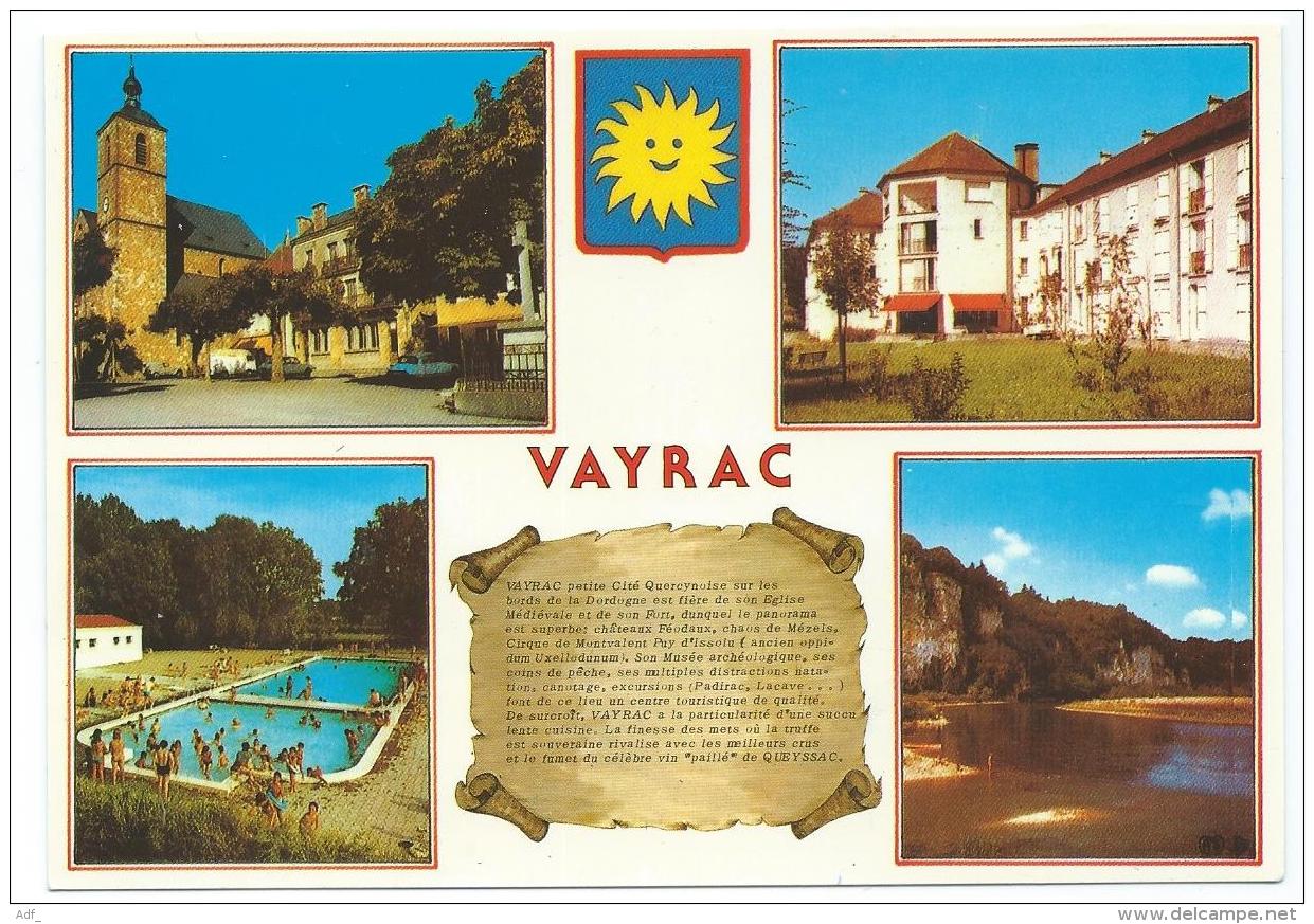 CP MULTIVUES VAYRAC, PLACE LUCTERIUS ET EGLISE, MAISON DE REPOS, RESIDENCE VALPRE, LA PISCINE, LOT 46 - Vayrac