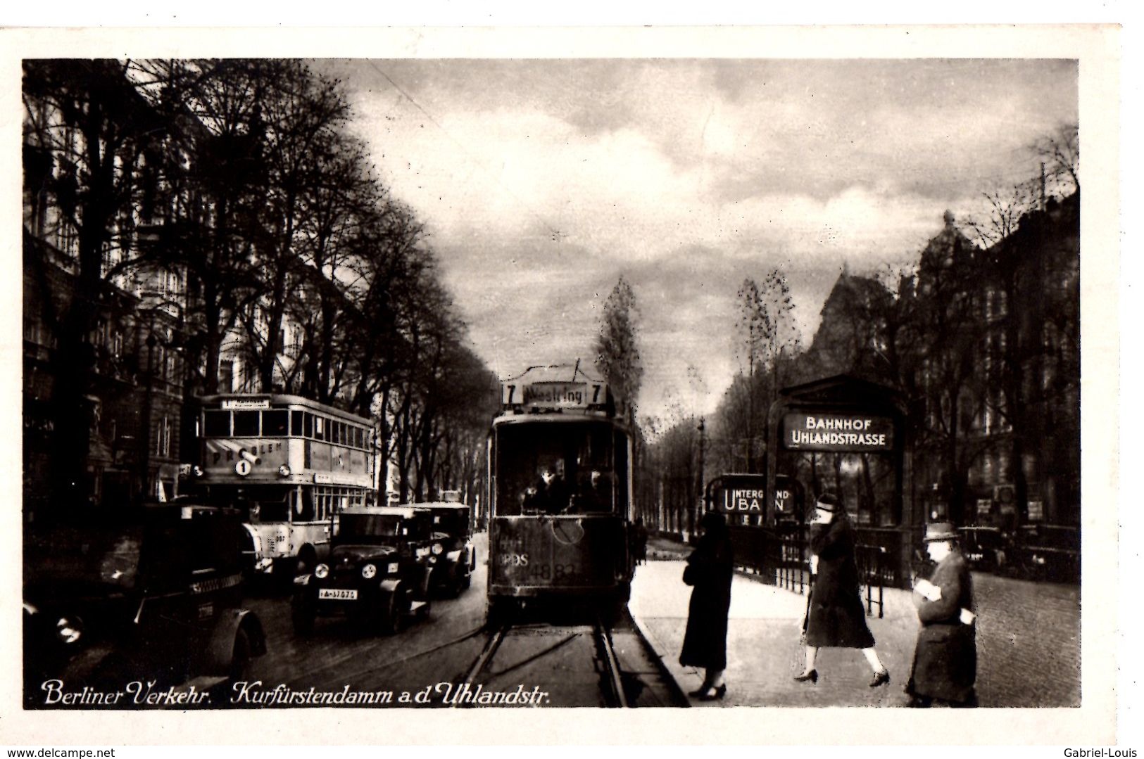 Berliner Verkehr Kurfürstendamm A. D. Uhlandstr. - Tram - Bus - Oltimer - Bahnhof - Wilmersdorf