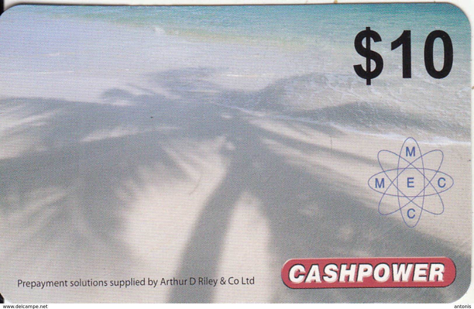 MARSHALL ISLANDS - Cashpower By M.E.C. Prepaid Card $10, Used - Marshall