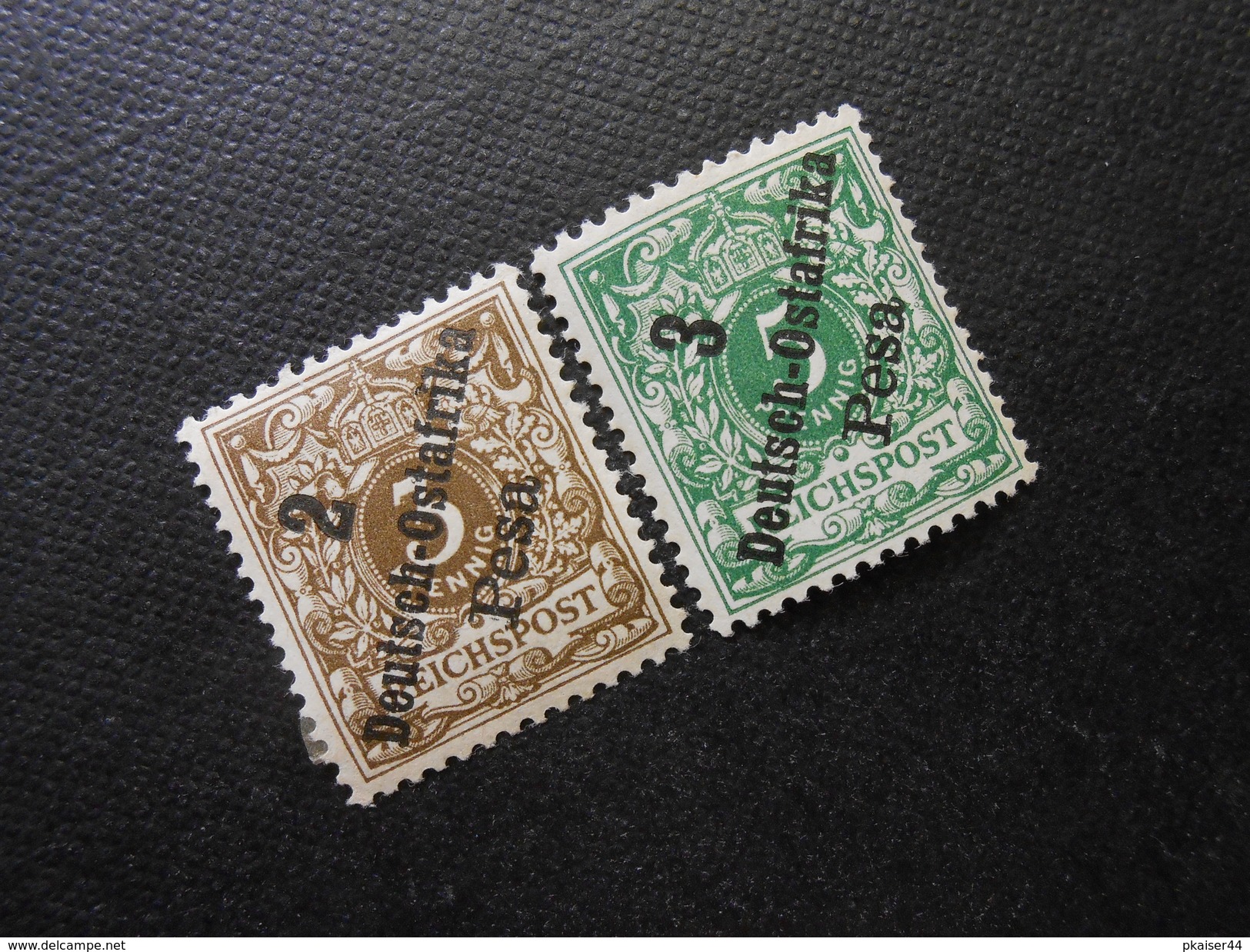 D.R.6d/7  2Pauf3Pf*/MLH  Deutsche Kolonien (Deutsch-Ostafrika) 1896/99 - Mi 13,00 € - Afrique Orientale