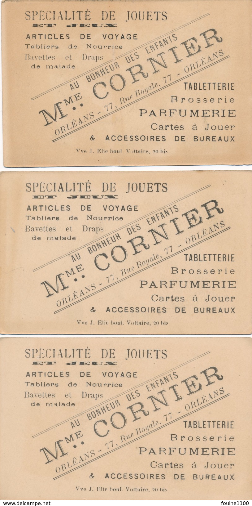 LOT / SERIE De 3 Chromos Lecture Milton Rabelais Goethe à Sesfnheim ( AUX BONHEUR DES ENFANTS Jouets CORNIER à ORLEANS ) - Autres & Non Classés