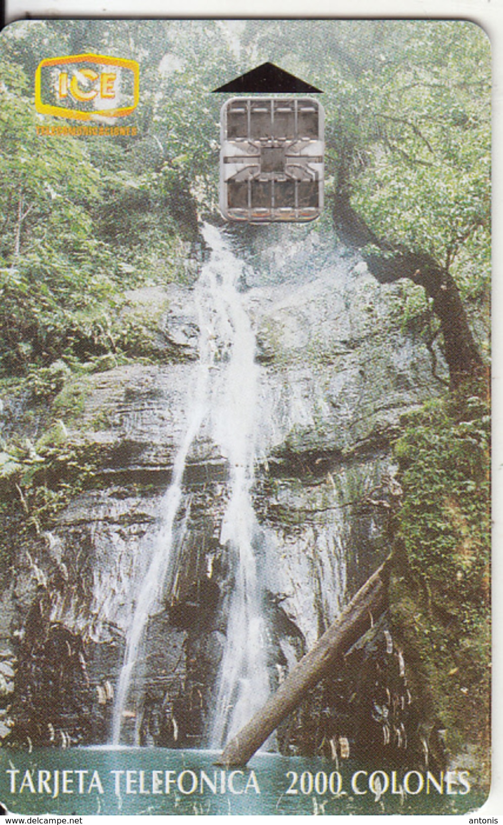 COSTA RICA - Waterfall, Tirage 80000, 08/97, Used - Costa Rica