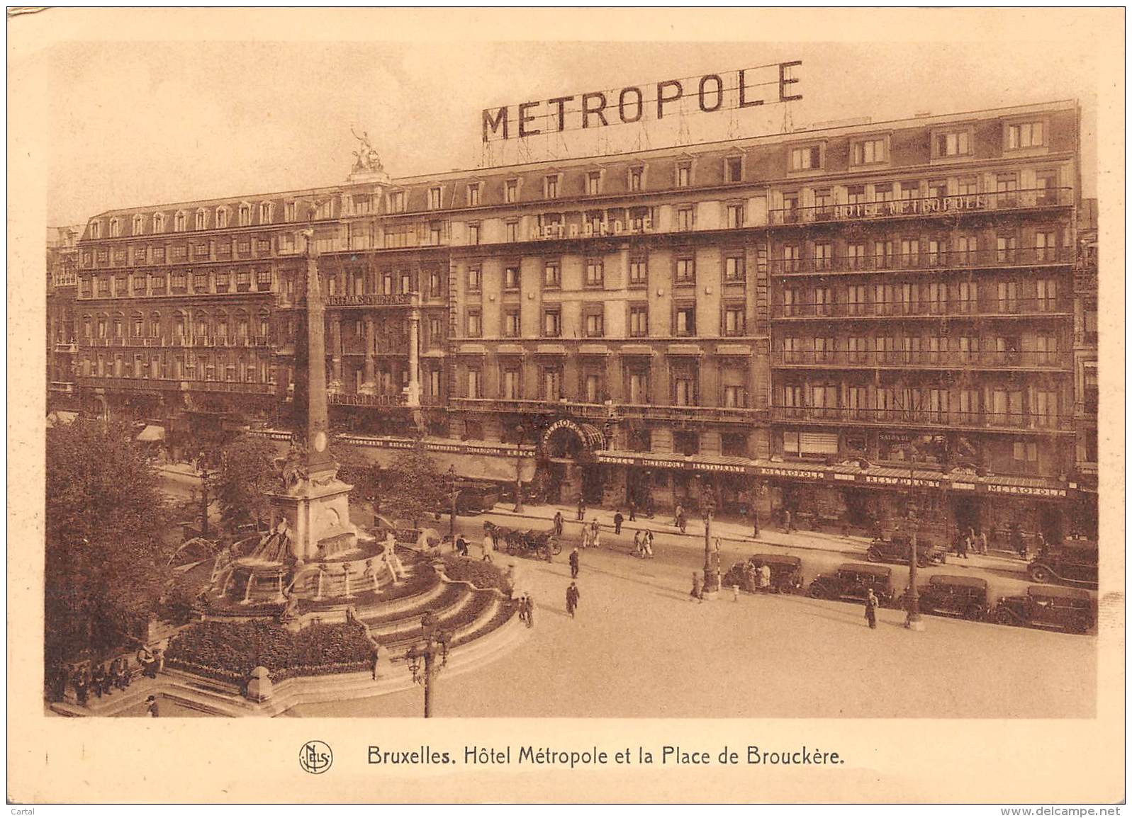 CPM - BRUXELLES - Hôtel Métropole Et La Place De Brouckère. - Cafés, Hotels, Restaurants