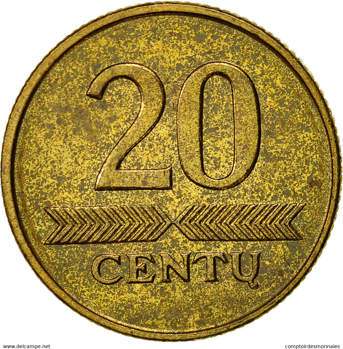 Monnaie, Lithuania, 20 Centu, 1999, TTB+, Nickel-brass, KM:107 - Lithuania