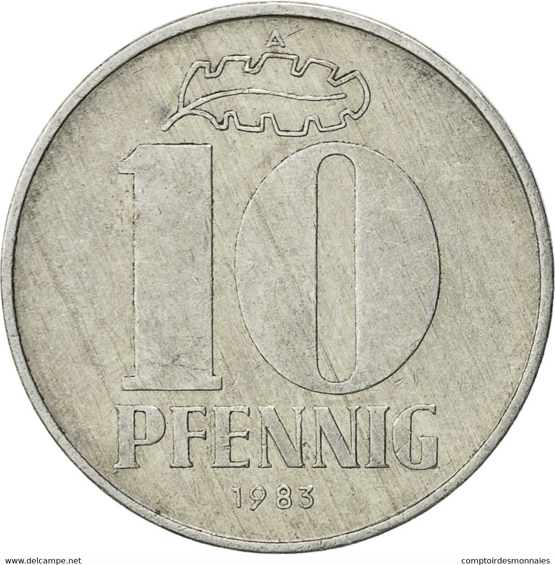 Monnaie, GERMAN-DEMOCRATIC REPUBLIC, 10 Pfennig, 1983, Berlin, TTB, Aluminium - 10 Pfennig