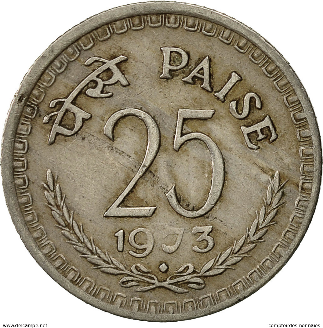 Monnaie, INDIA-REPUBLIC, 25 Paise, 1973, TTB, Copper-nickel, KM:49.1 - India