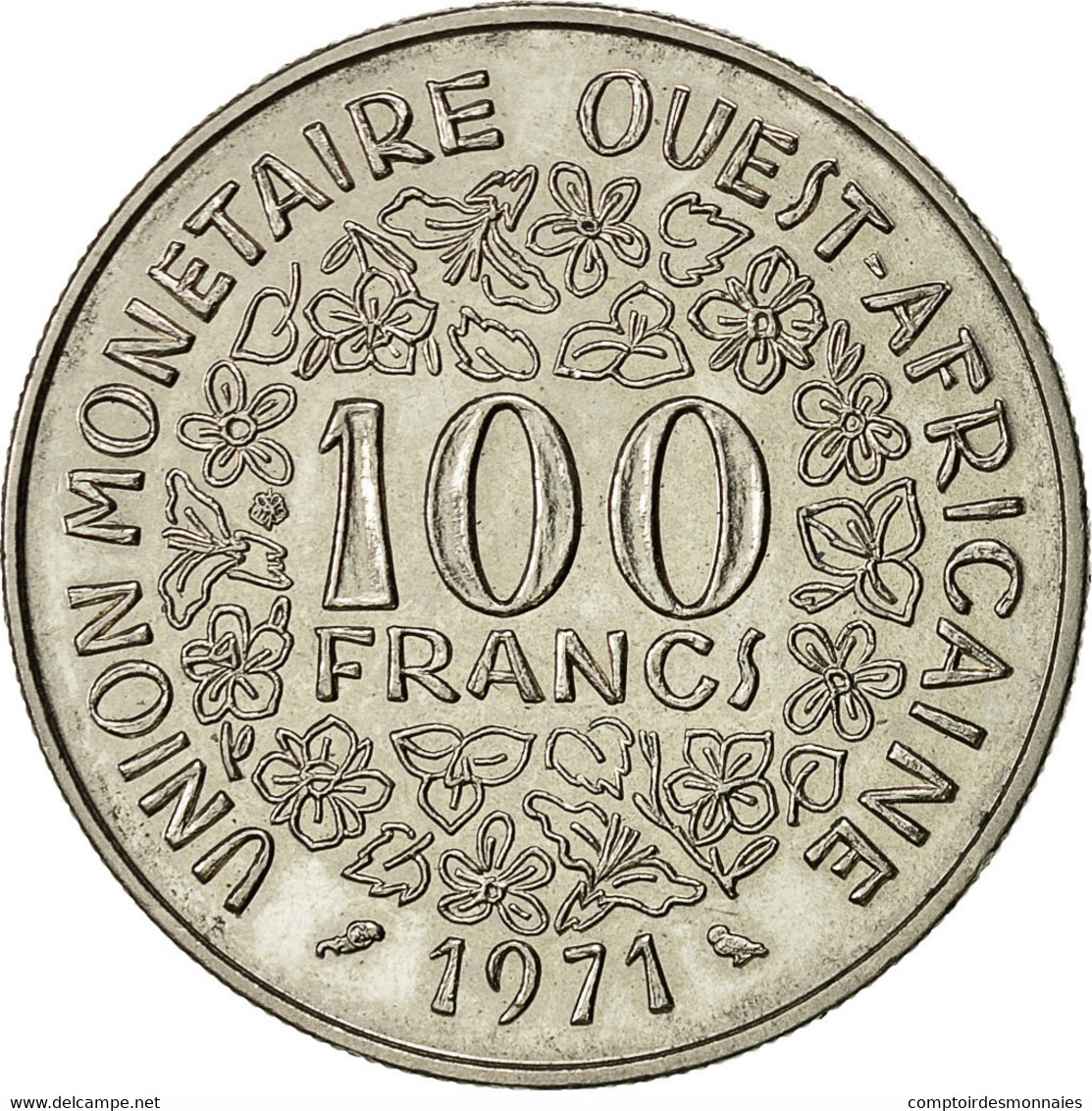 Monnaie, West African States, 100 Francs, 1971, SUP, Nickel, KM:4 - Costa De Marfil