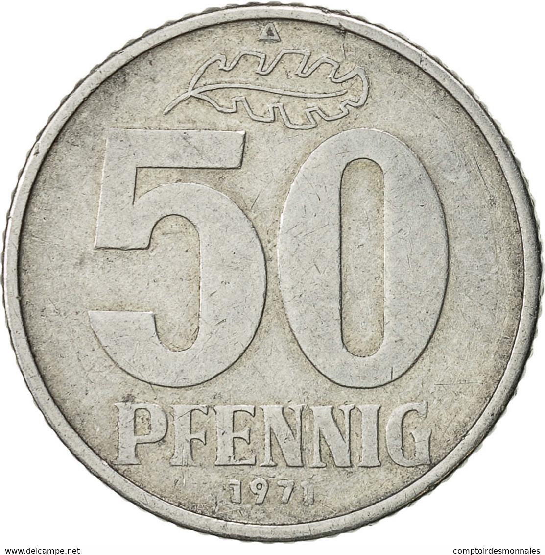 Monnaie, GERMAN-DEMOCRATIC REPUBLIC, 50 Pfennig, 1971, Berlin, TTB, Aluminium - 50 Pfennig