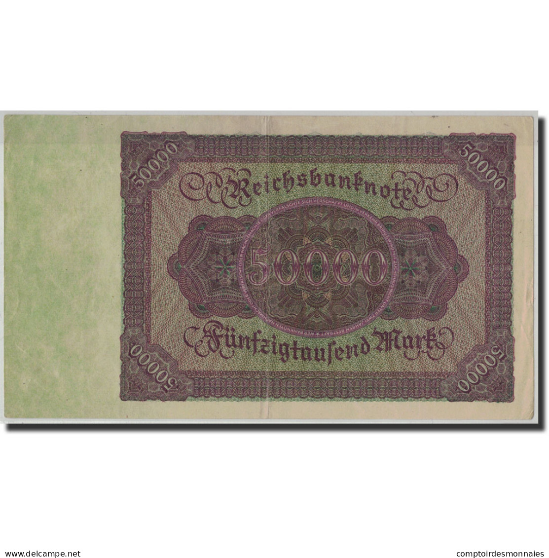 Billet, Allemagne, 50,000 Mark, 1922, 1922-11-19, KM:80, TTB - 50000 Mark