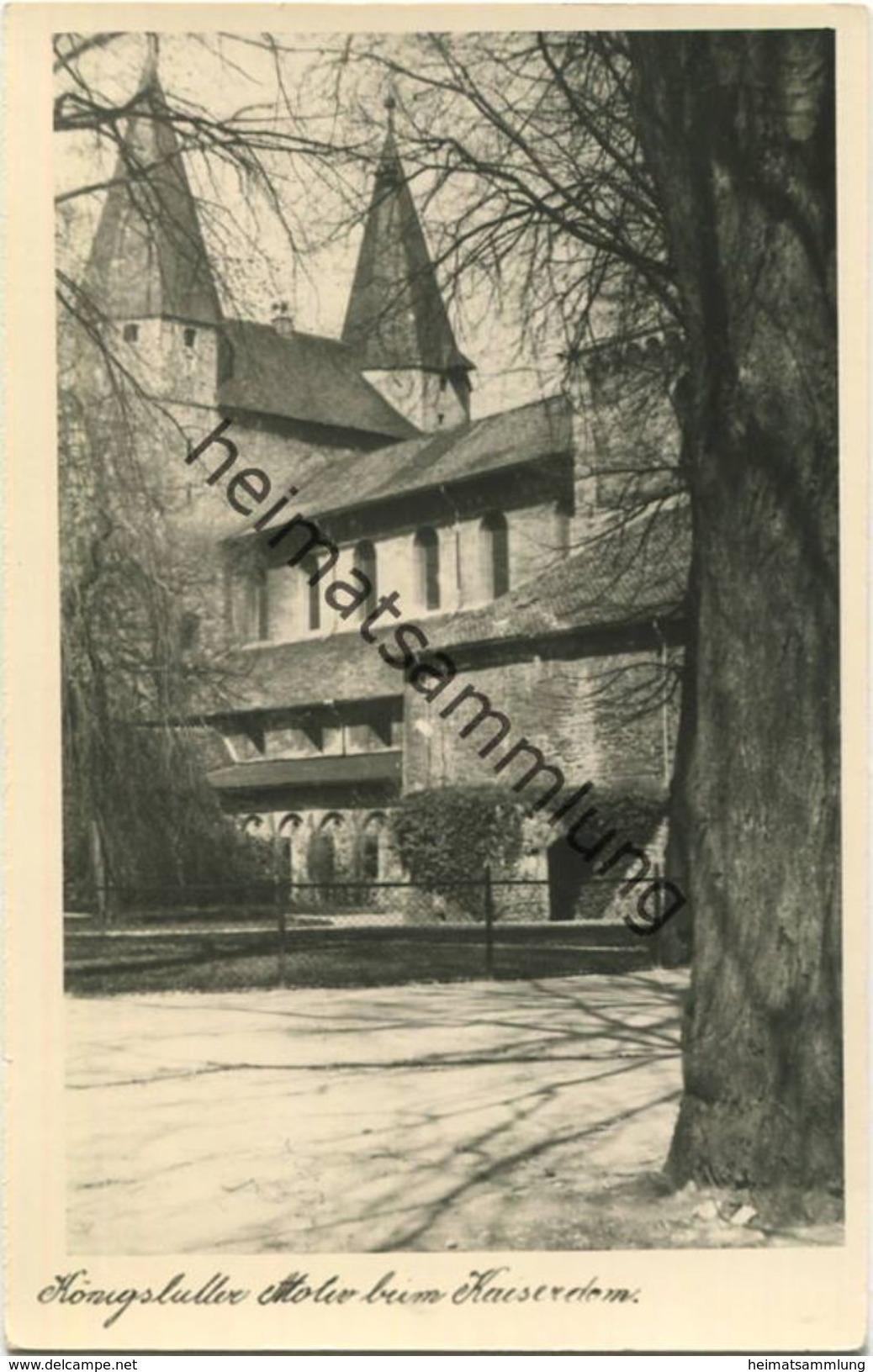 Königslutter - Motiv Beim Kaiserdom - Foto-AK - Verlag M. W. Veith Helmstedt - Königslutter