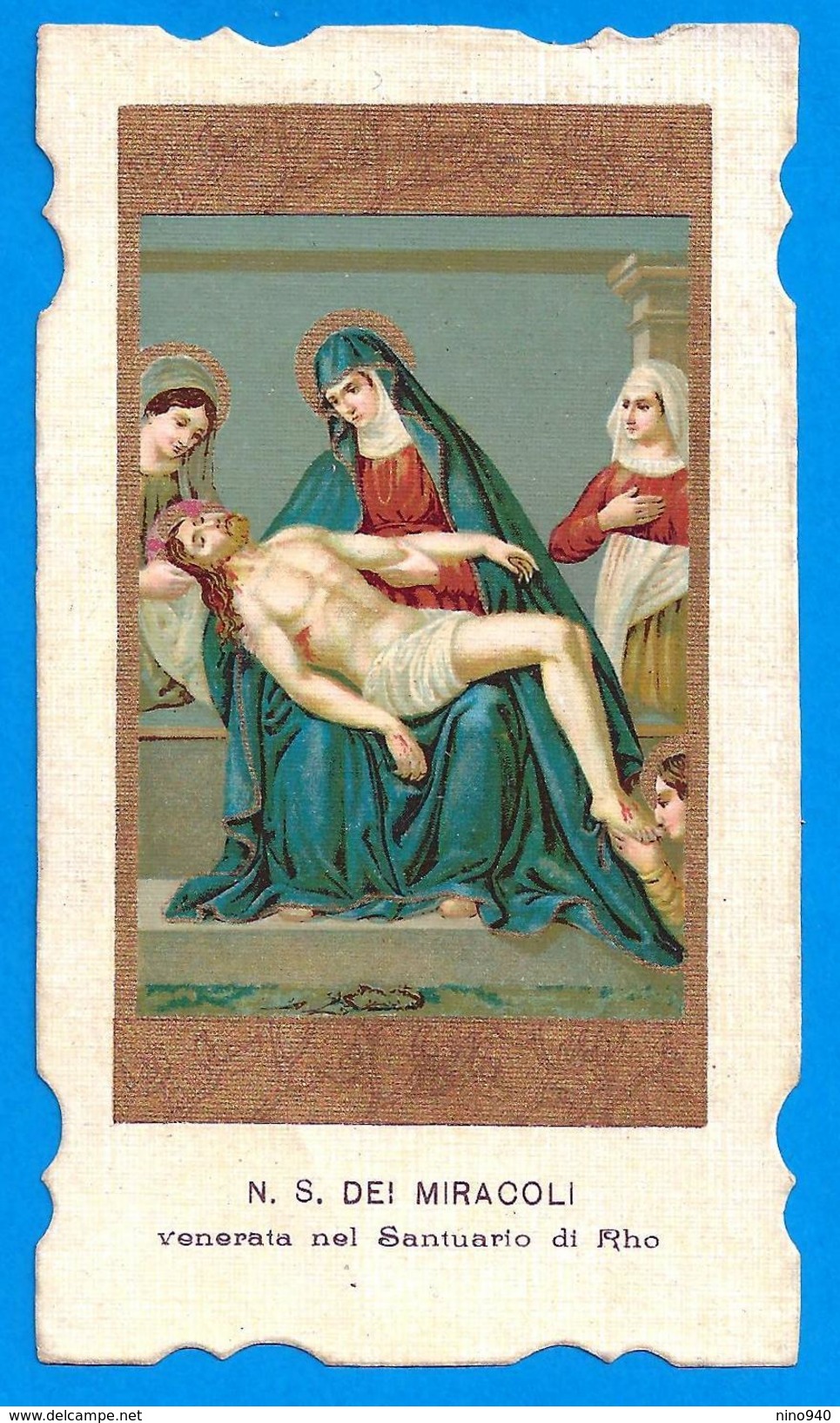 Santini: N.S. DEI MIRACOLI - RHO - SANTUARIO -  E - PR - Mm.66 X 116 - CASTIGLIONE OLONA - PASQUA 1930 - Religión & Esoterismo