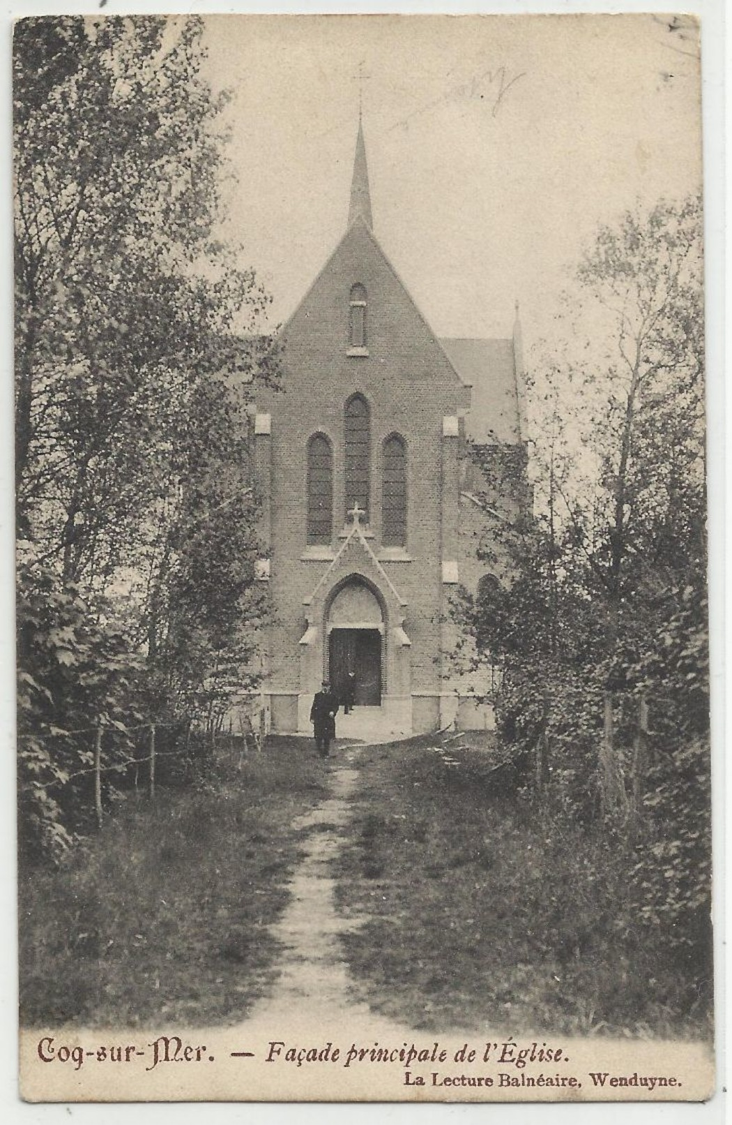 Coq S/Mer (De Haan A/Zee) - Façade Principale De L'Eglise 1900 - De Haan