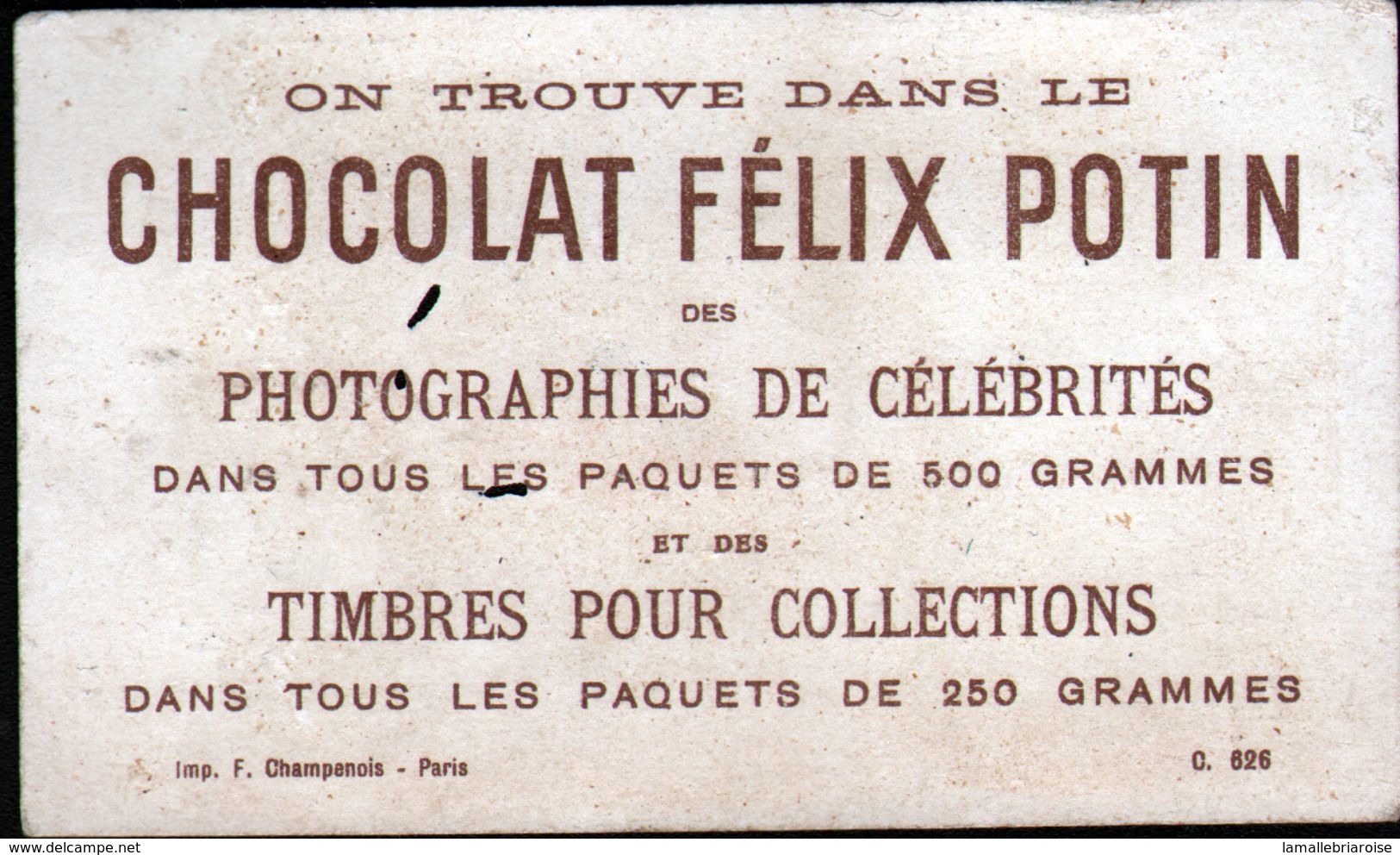 CHOCOLAT Felix Potin, La Peche Au Maquereau - Félix Potin