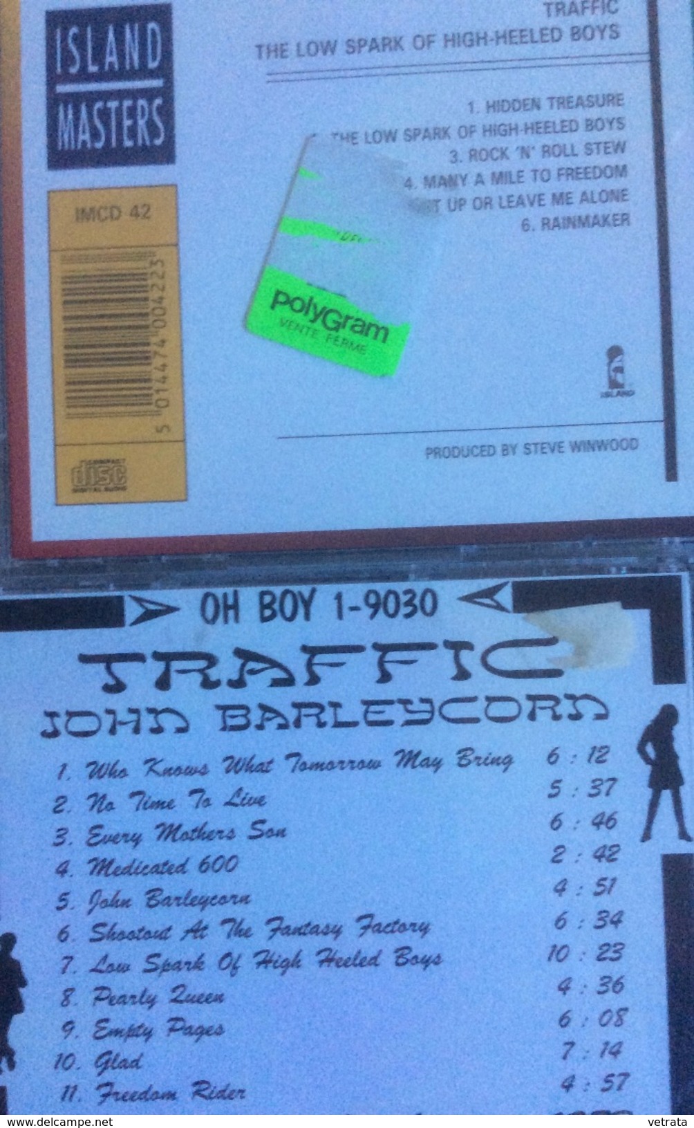 2 CD De Traffic : The Low Spark Of Hught Heeled Boys & John Barleycord - Rock