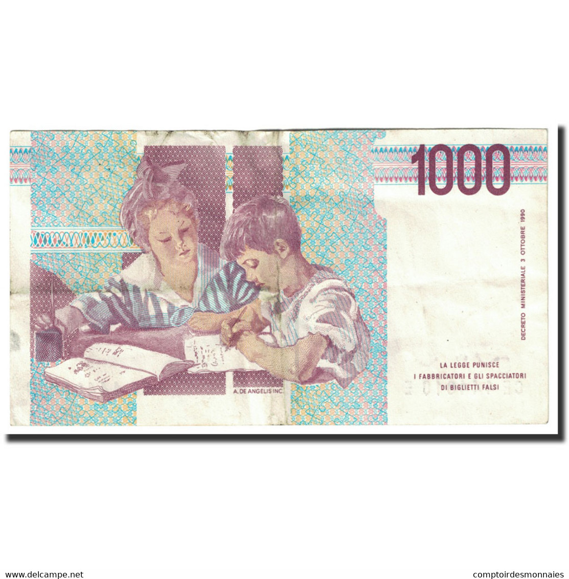 Billet, Italie, 1000 Lire, 1995, 1995-12-18, KM:114c, TTB+ - 1000 Lire