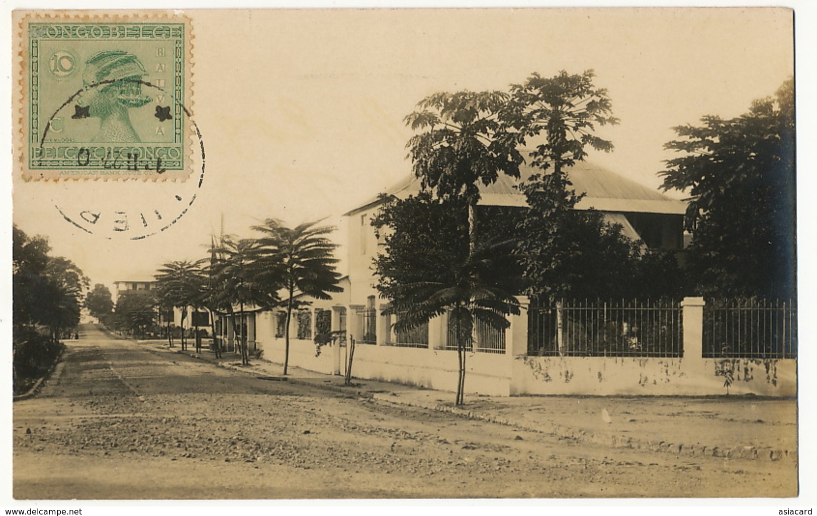 Real Photo Kinshasa Avenue Renkin   Photo André Edition Nogueira Voyagé Luebo 1927 - Kinshasa - Léopoldville