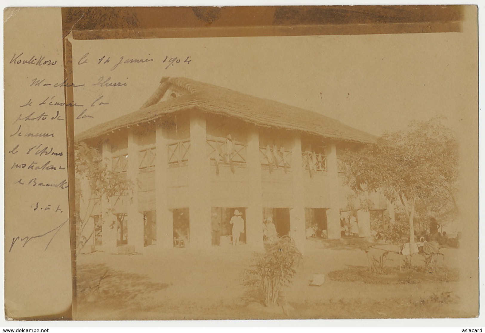 Real Photo Koulikoro 1904 Demeure Administrateur De Bamako - Mali