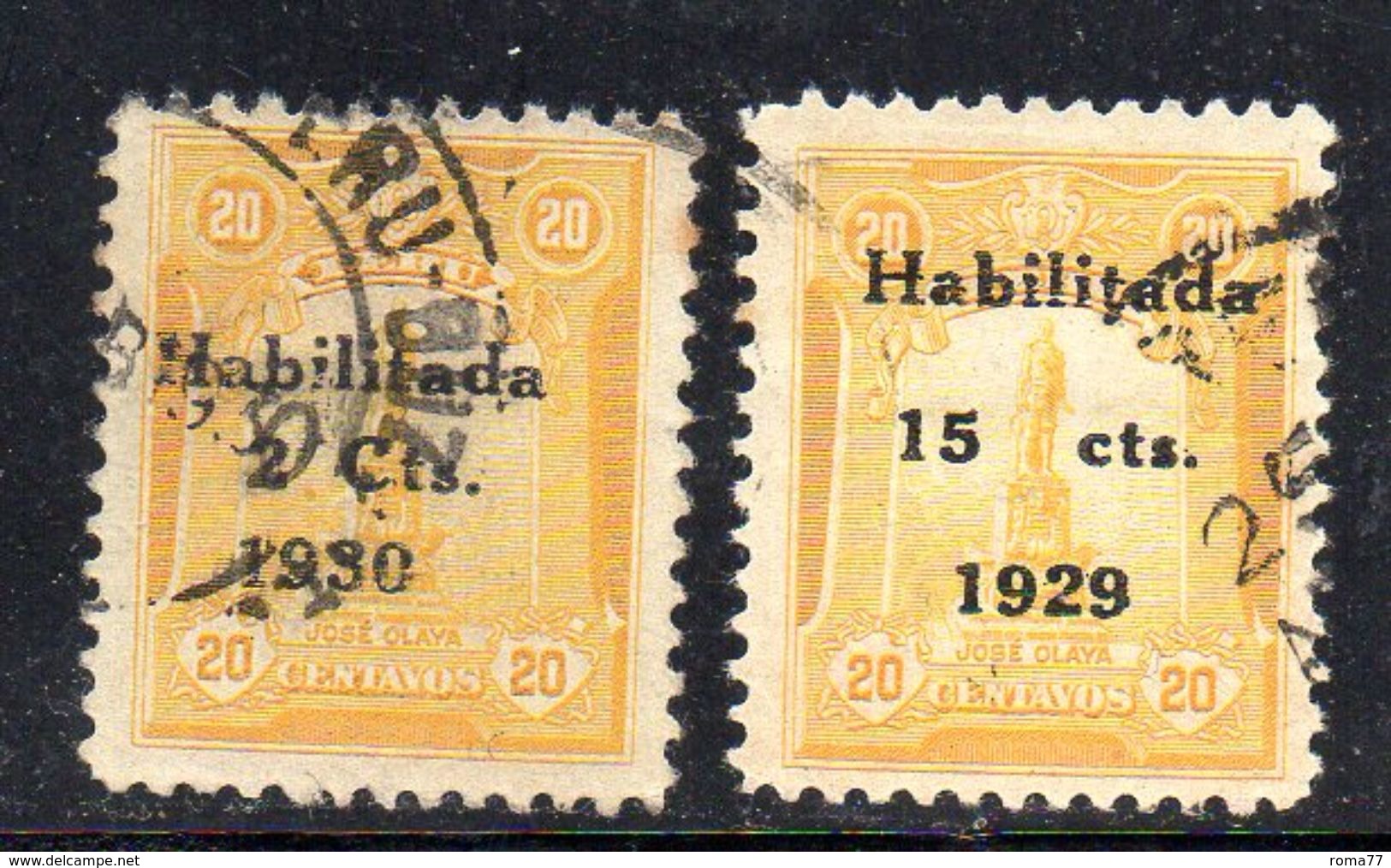 Y2066 - PERU' 1930 , Serie Yvert N. 237/237A  Usata - Peru