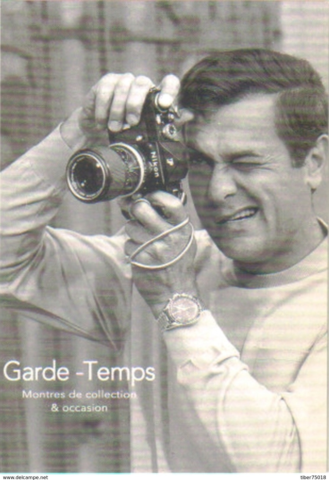 Carte Postale "Cart'Com" (2003) - Garde-Temps (Montres) Tony Curtis (appareil Photo Nikon) - Entertainers