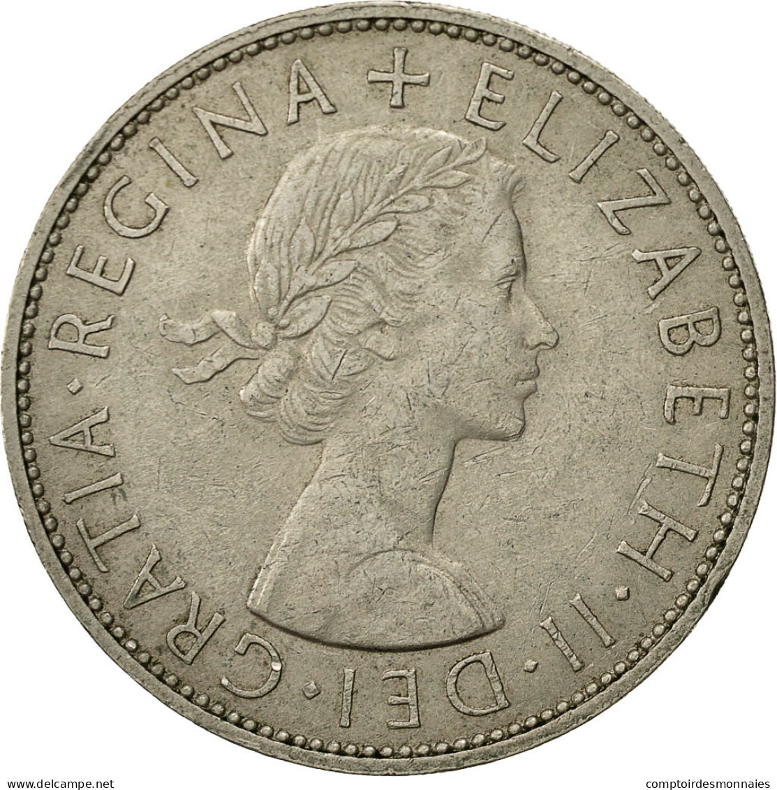 Monnaie, Grande-Bretagne, Elizabeth II, 1/2 Crown, 1967, TB+, Copper-nickel - K. 1/2 Crown