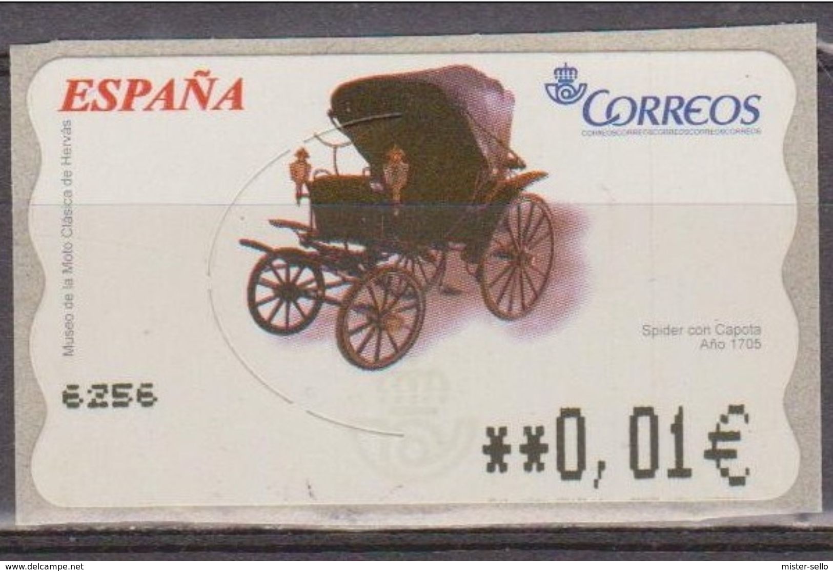 ESPAÑA ATM SPIDER CON CAPOTA. COCHES - CARS. NUEVO - MNH - Auto's