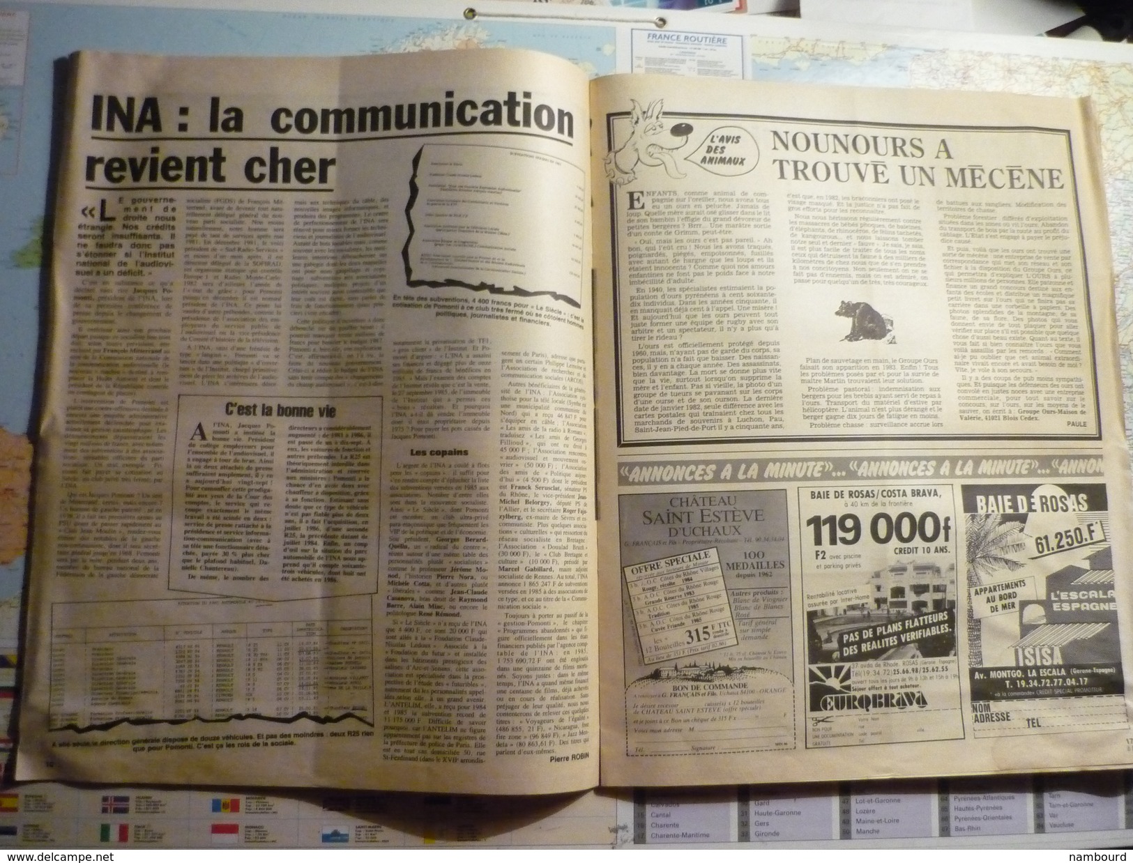 Minute N°1278 Du 3 Au 9 Octobre 1986 Archives De La Gestapo - Ceux Qui Font Peur / Le Guignol Politique Autour De ... - Politique