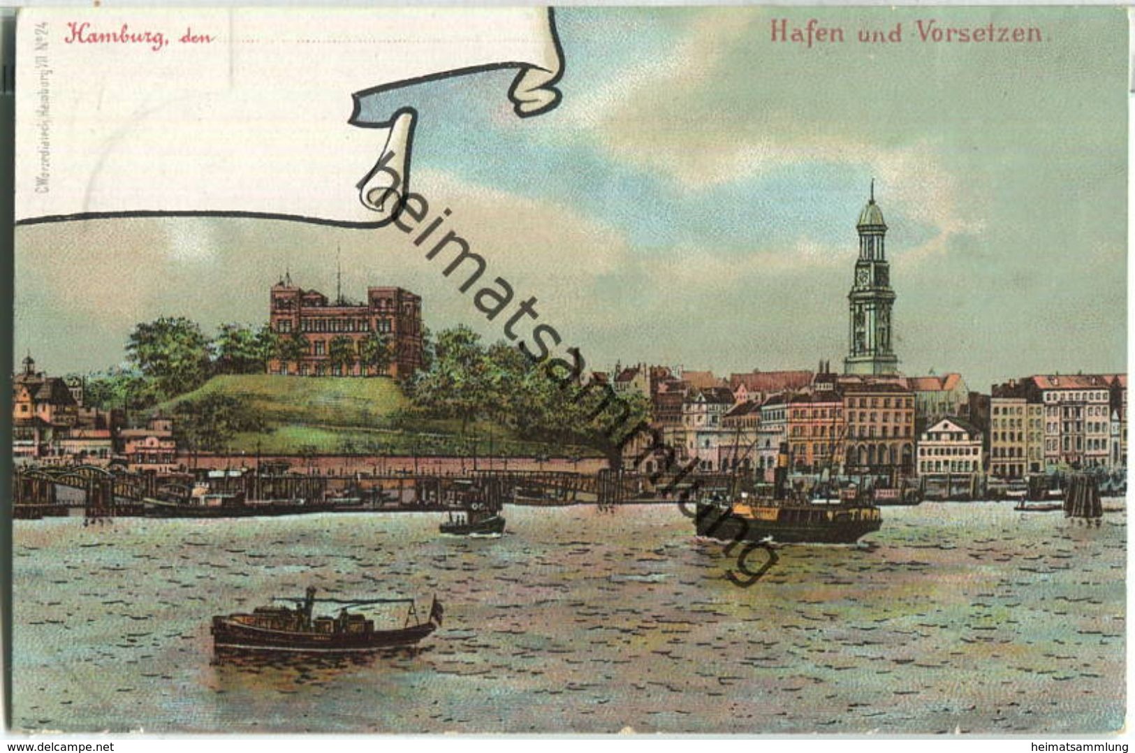 Hamburg - Hafen Und Vorsetzen - Verlag C. Worzedialeck Hamburg - Mitte