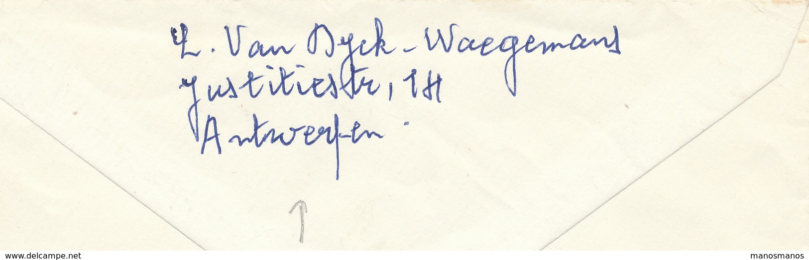 869/25 -  Poste Privée DISTRIFLASH - Lettre Du Dépot No 1 ANTWERPEN Vers BORGERHOUT - 1969/1970 - Privées & Locales [PR & LO]