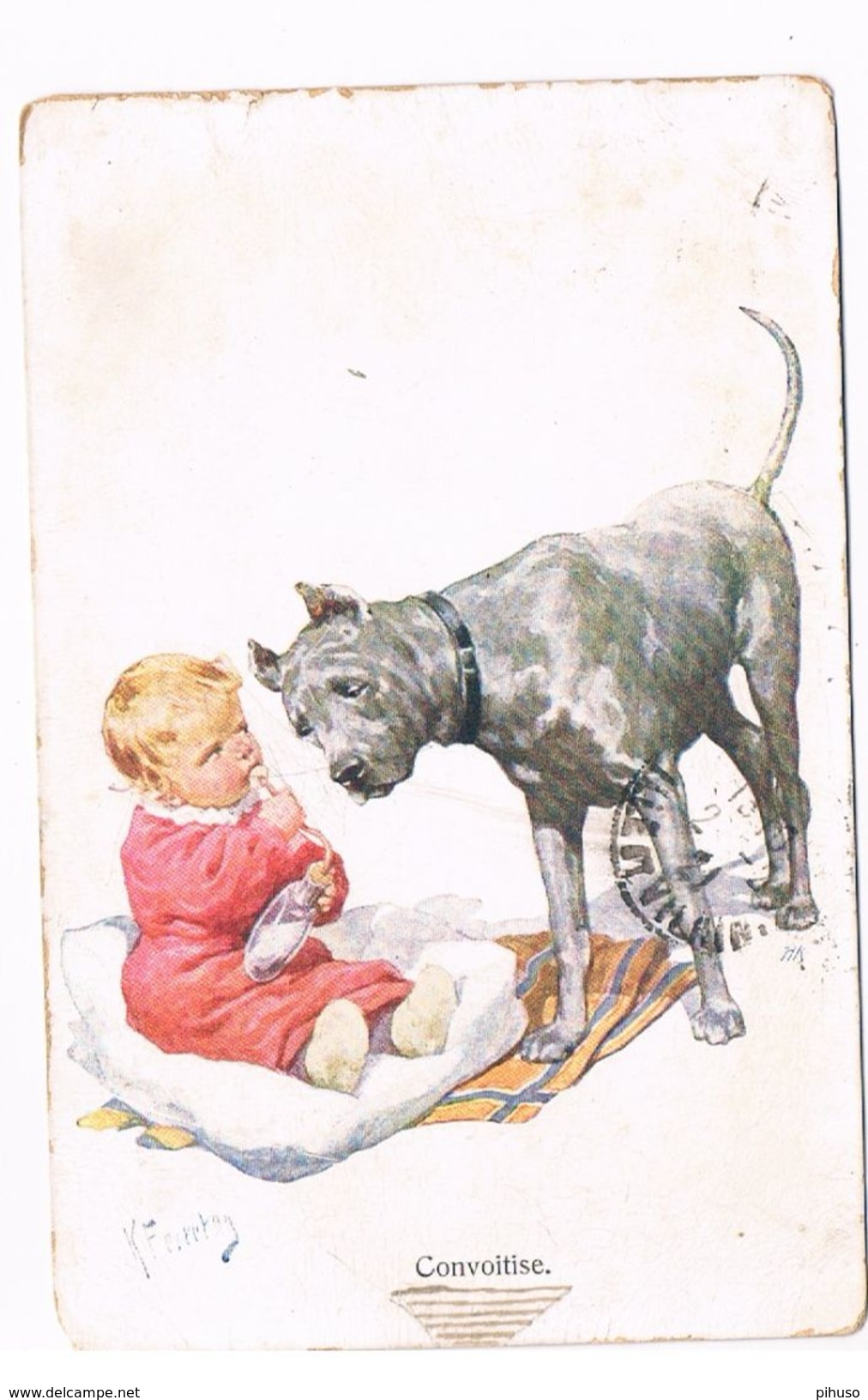 ILL-310    KARL FEIERTAG : Convoitise ( Littel Child And Big Dog) - Feiertag, Karl