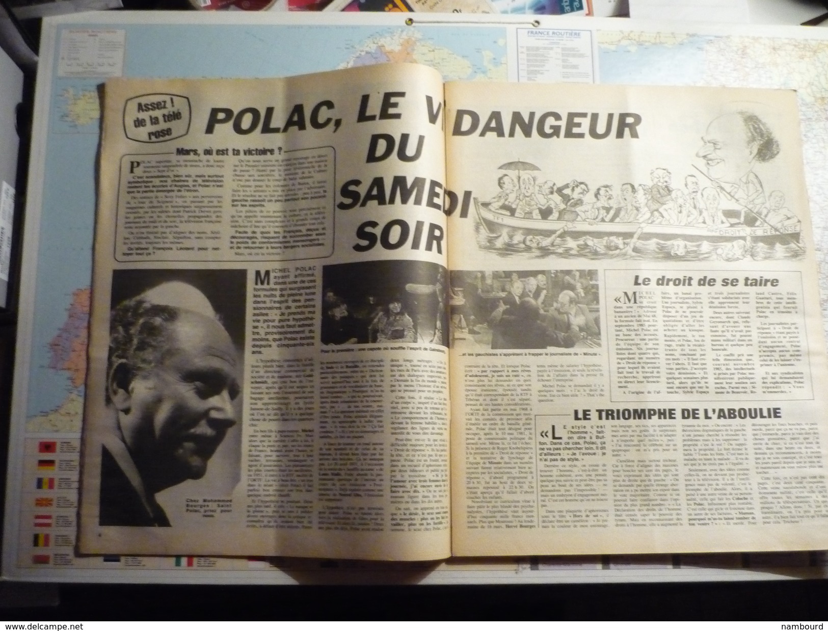 Minute N°1283 Du 7 Novembre Au 13 Novembre 1986 Qu'attend Léotard Pour Nettoyer La Télé ? Le Scandale Polac - Politique