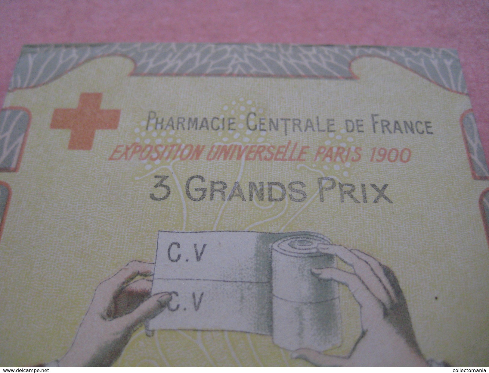 1 DEPLIANT; invention c1900 la bande de pansement ELASTIQUE :REPE VELPEAU - impr Mounier et JAMBIN bandagiste pharmacie