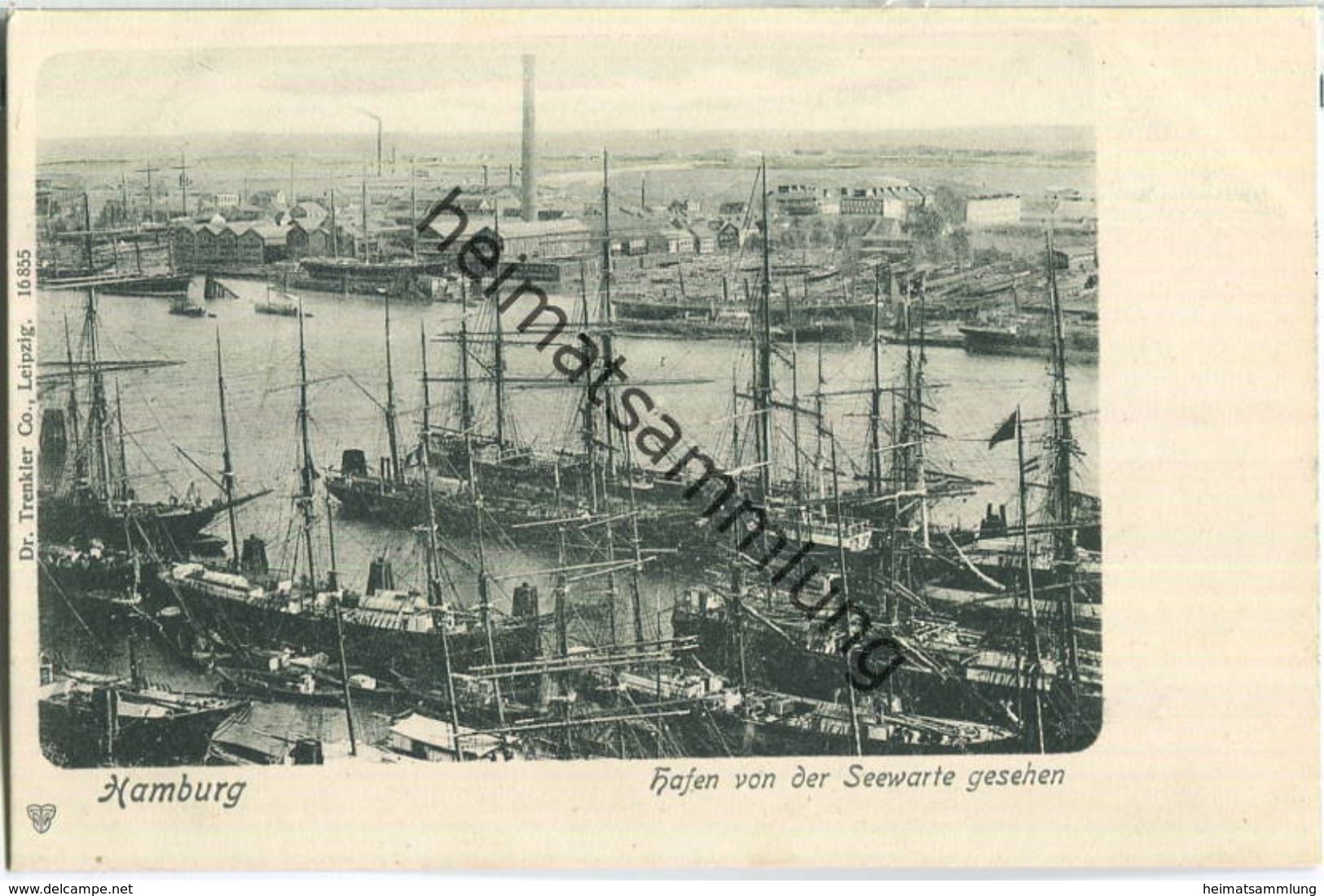 Hamburg - Hafen Von Der Seewarte Aus - Verlag Dr. Trenkler & Co. Leipzig - Mitte