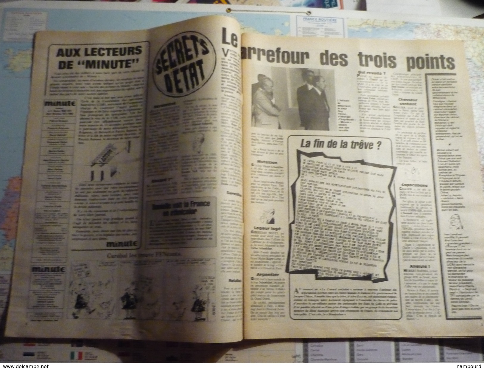 Minute N°1286 Du 28 Novembre Au 4 Décembre 1986 Minute Saisi Par Un Juge Rouge/ Affaire Challier ... - Politique