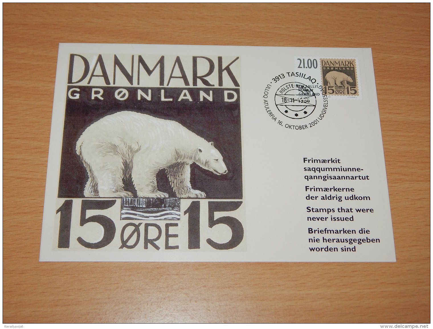 Greenland 2001 Hafnia Maxi Cards__(L-7353) - Cartes-Maximum (CM)