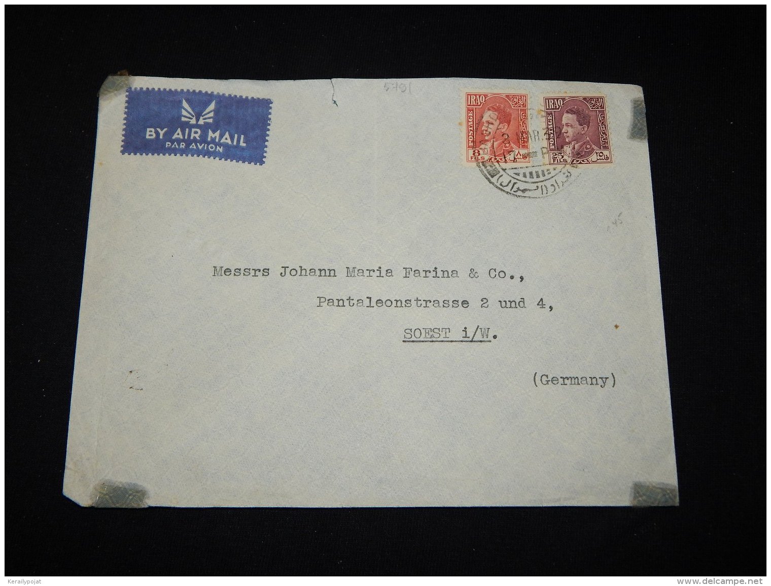 Iraq 1939 Air Mail Cover To Germany__(L-5791) - Iraq