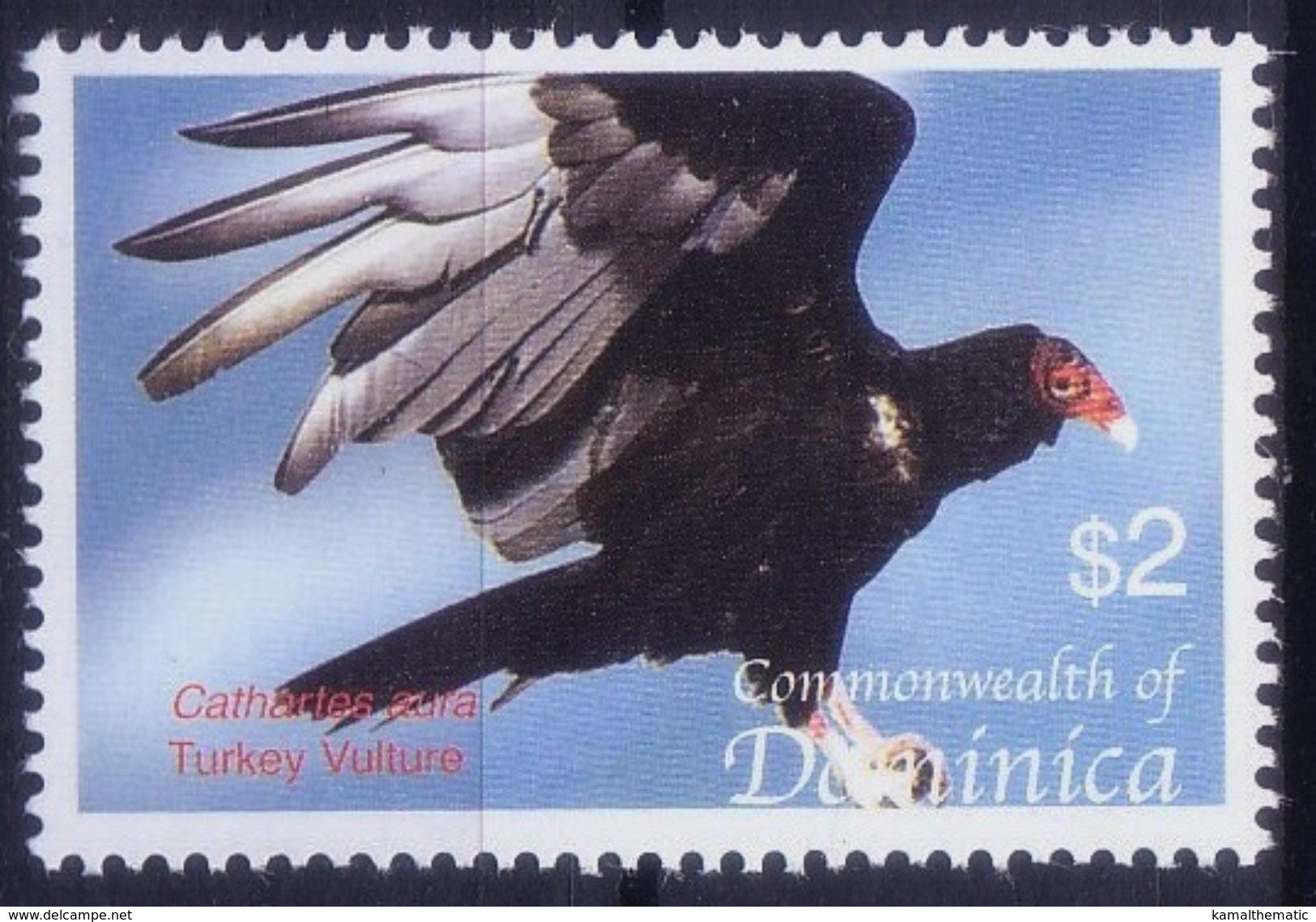 Dominica 2005 MNH, Turkey Vulture, Birds Od Prey - Arends & Roofvogels