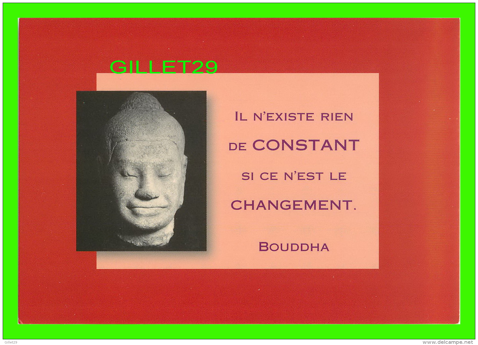 CÉLÉBRITÉS - BOUDDHA - IL N'EXISTE RIEN DE CONSTANT SI CE N'EST LE CHANGEMENT - ÉDITIONS HAZAN 2002 - - Personnages Historiques