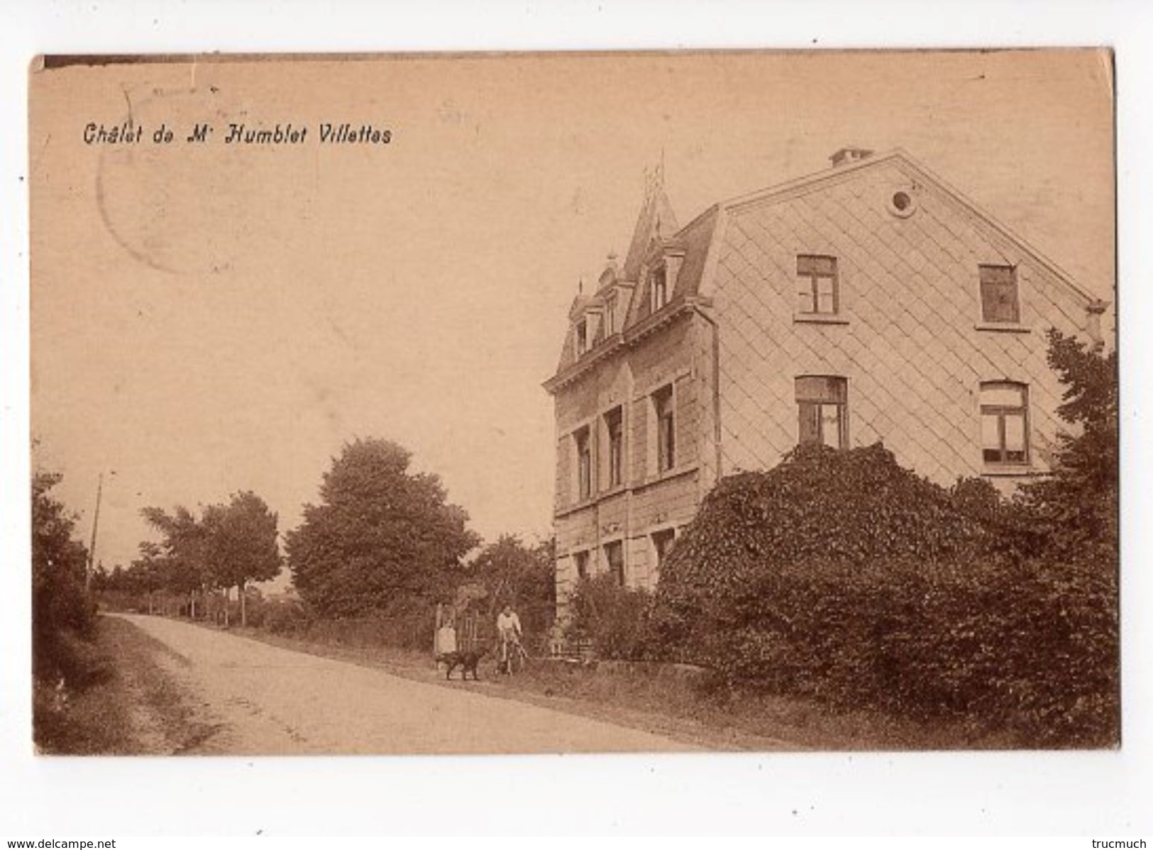 23 - BRA-SUR- LIENNE - VILLETTES - Châlet De Mr Humblet   *Edit. G. Gillert, Photo, Vielsalm* - Lierneux